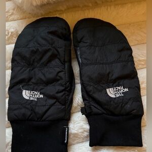 North Face unisex black mittens S Primaloft